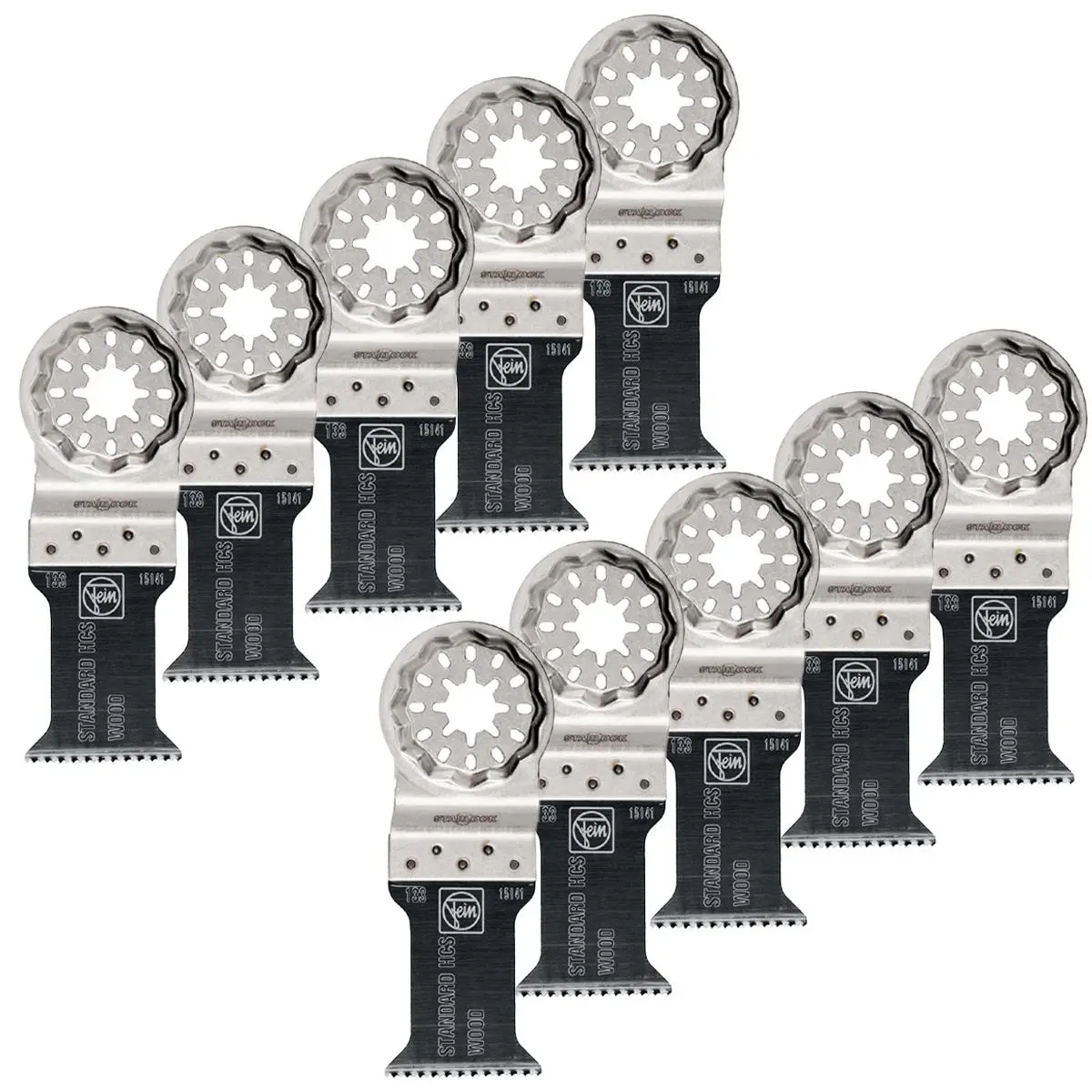 Fein 35Mm Starlock E-Cut Standard Hcs Saw Blade 63502133240 Pack Of 10 1