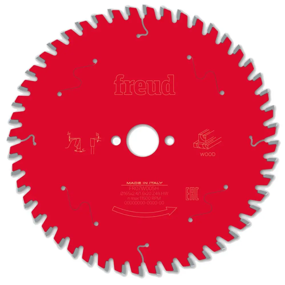 Freud 165Mm 48T Circular Saw Blade For Wood - F03fs09690 1