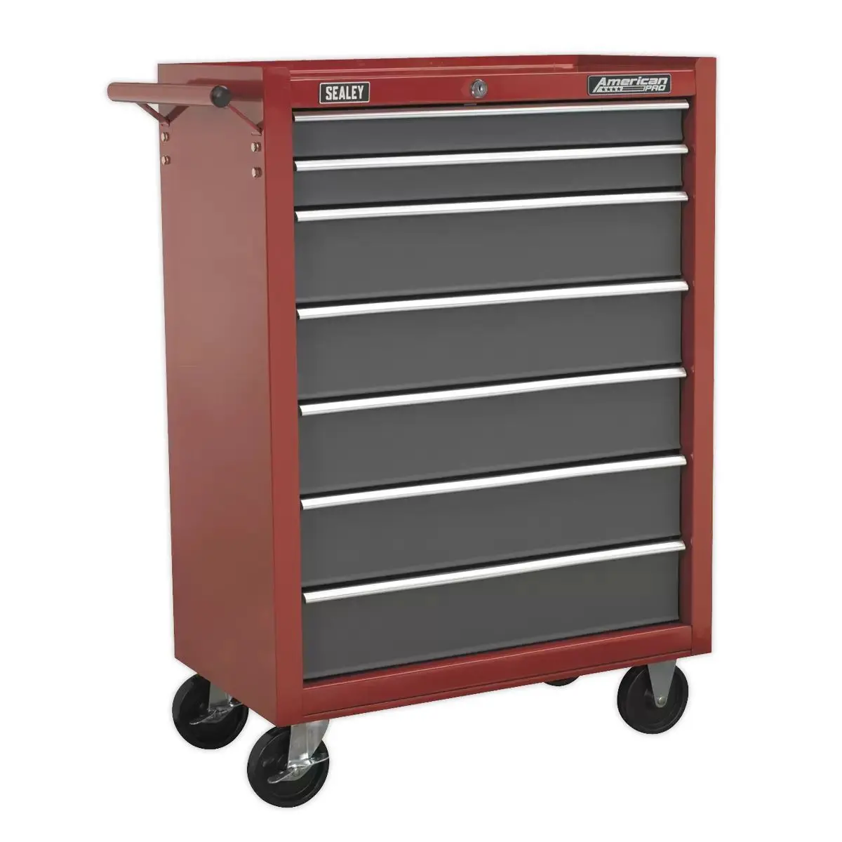 Sealey Ap22507bb Rollcab 7 Drawer With Ball-Bearing Slides Red/Grey 1