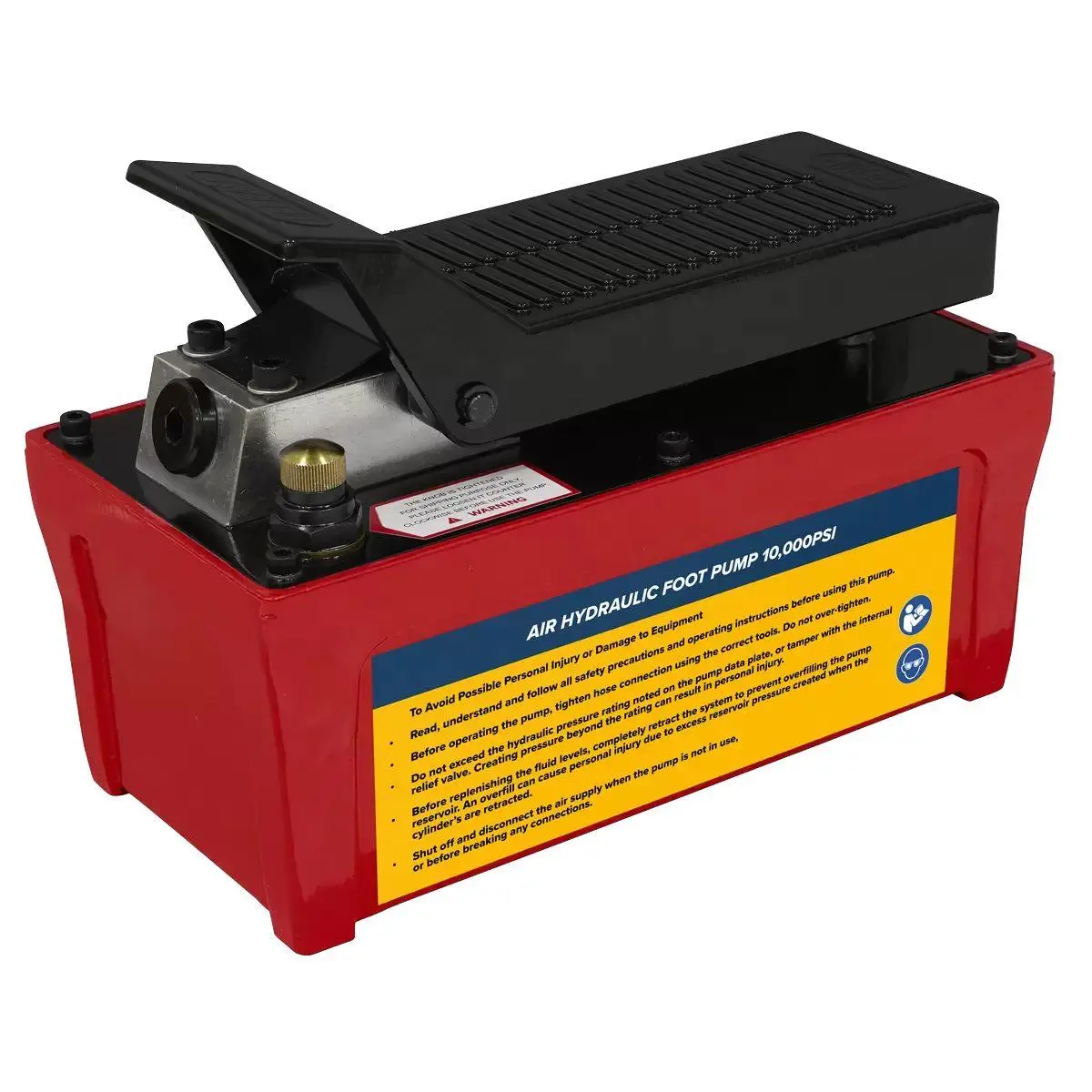 Sealey Re109 Air Hydraulic Foot Pump 10,000Psi 1