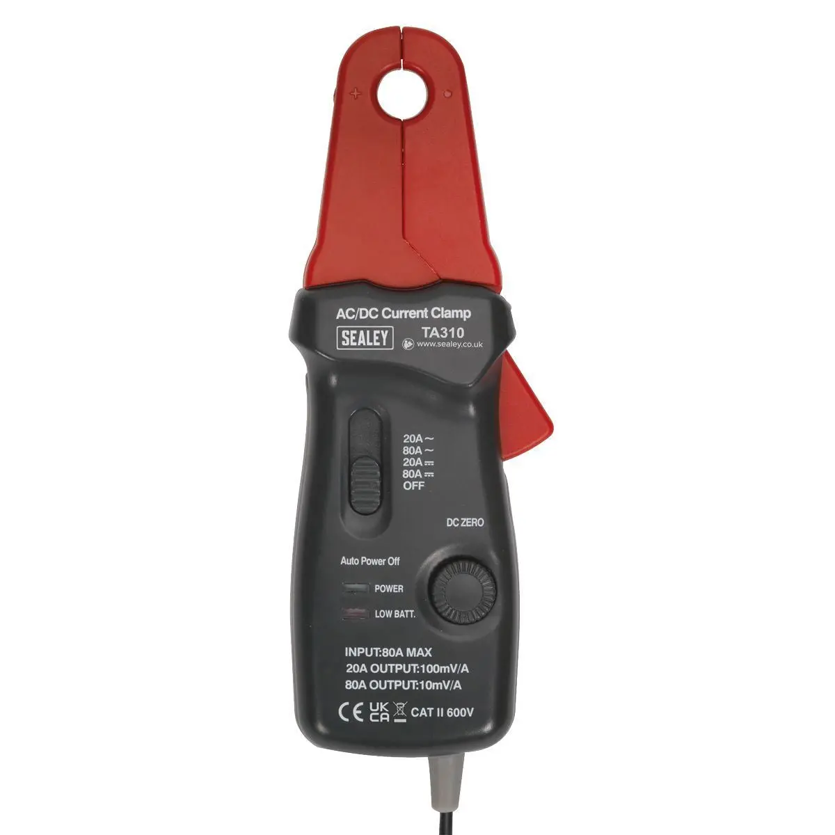 Sealey Ta310 Current Clamp 20A/80A Ac/Dc 12Mm 1