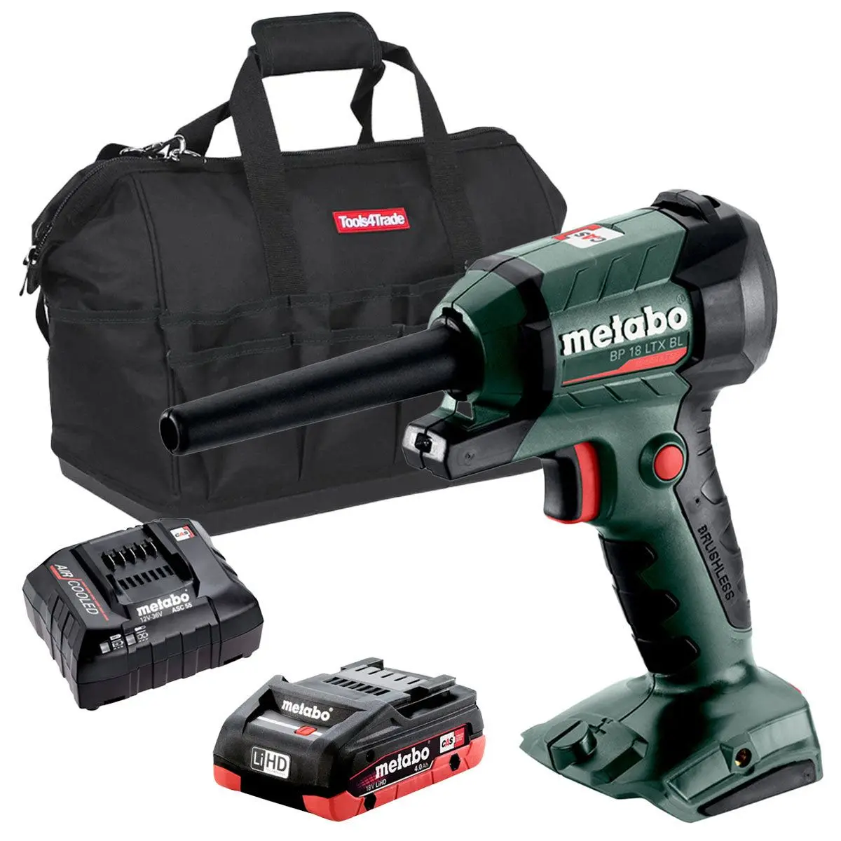 Metabo Bp 18 Ltx Bl 18V Brushless Blower With 1 X 4.0Ah Battery Charger & Bag 1