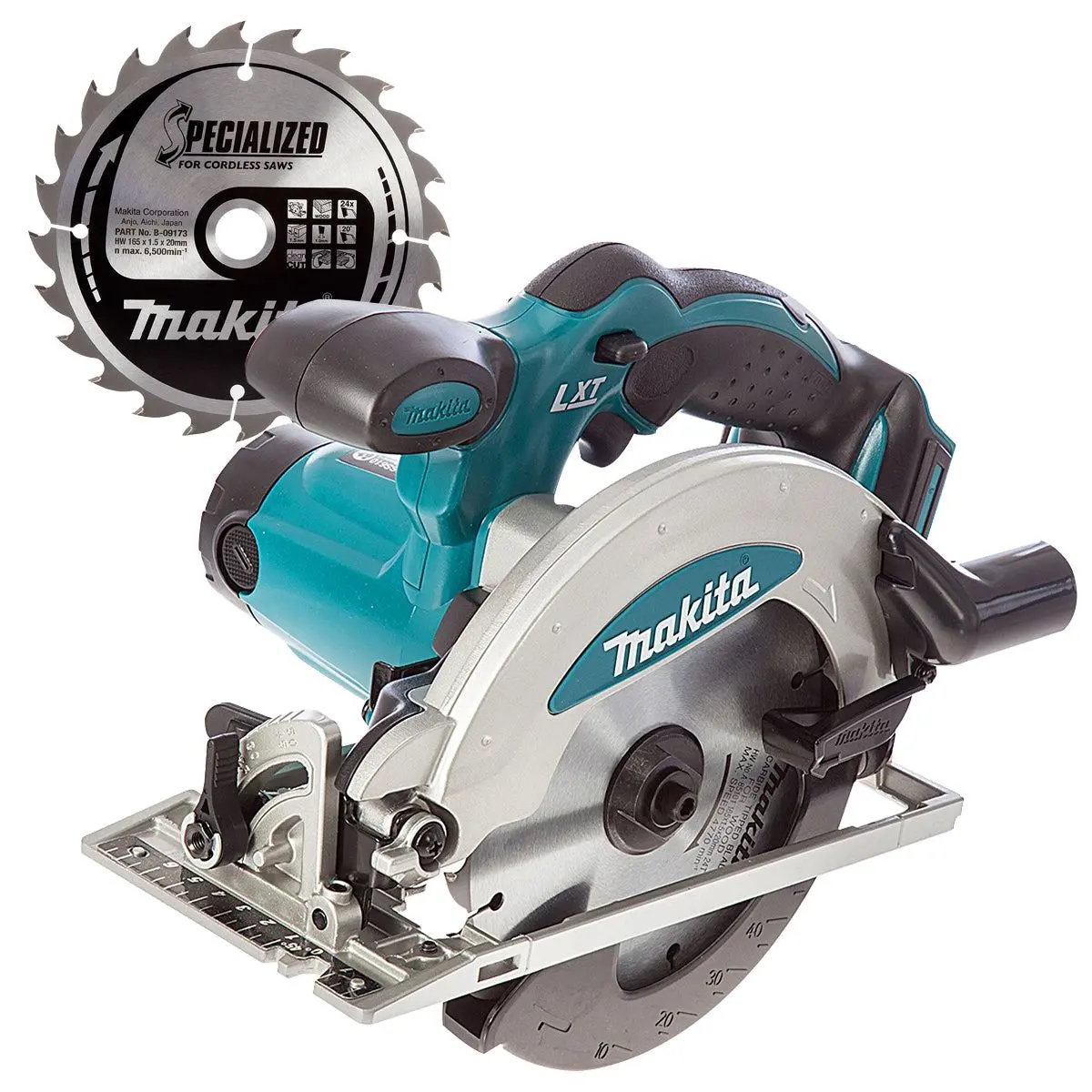 Makita Dss610z 18V Lxt 165Mm Cordless Circular Saw With 24T Saw Blade 1