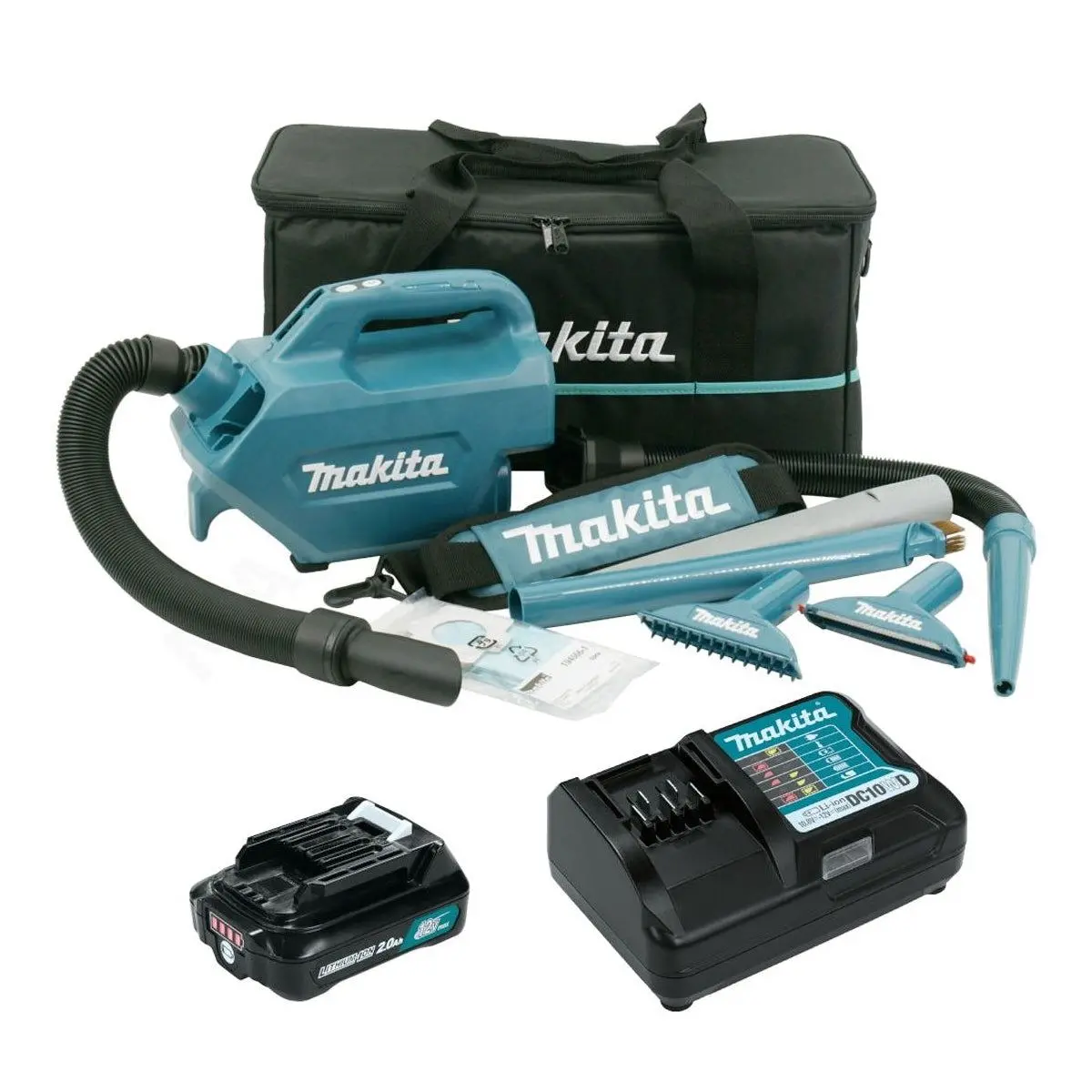 Makita Cl121dwa 12V Max Cxt Vacuum Cleaner With 1 X 2.0Ah Battery, Charger In Bag For Convenient Cleaning 1