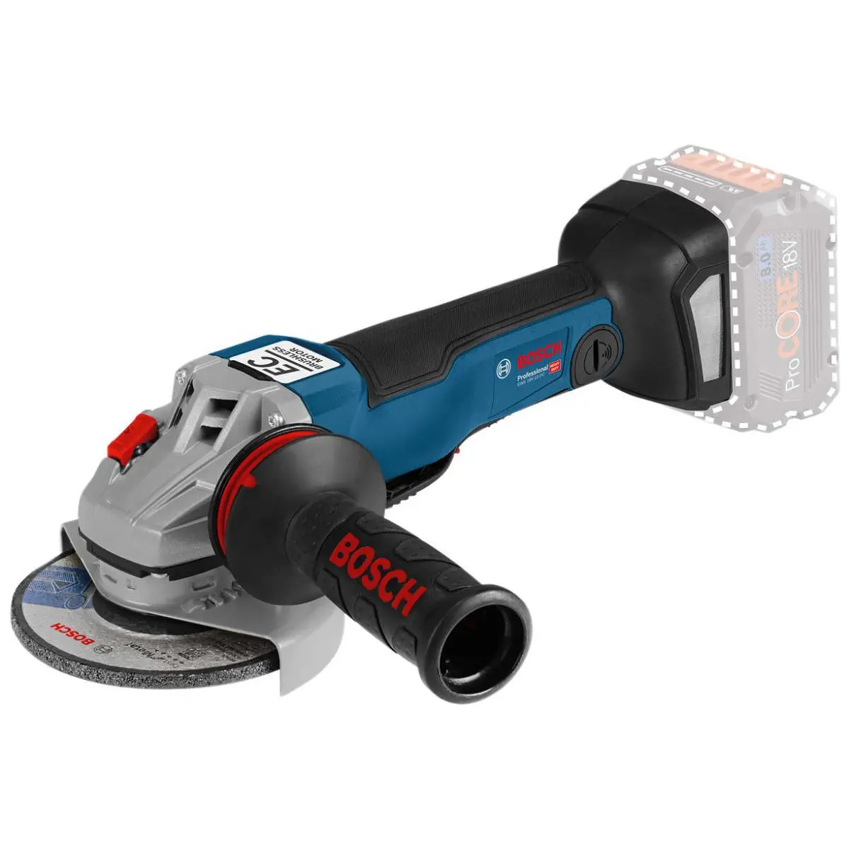 Bosch Gws 18V-10 Pc Professional 125Mm Angle Grinder With Enhanced User Protection Body Only 06019G3e0a 1