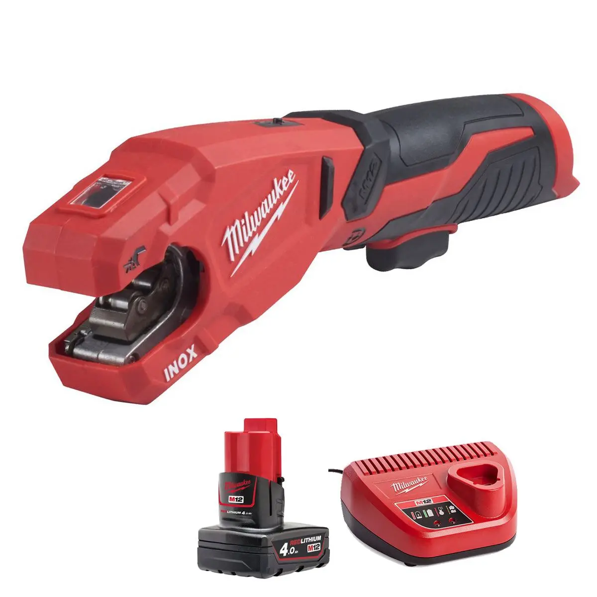 Milwaukee M12pcss-0 12V 12-28Mm Pipe Cutter With 1 X 4.0Ah Battery & Charger 1