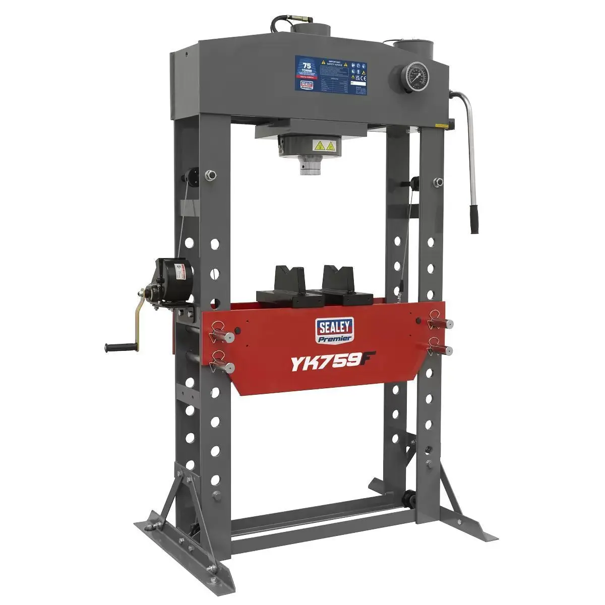 Sealey Yk759f Hydraulic Press 75Tonne Floor Type 1