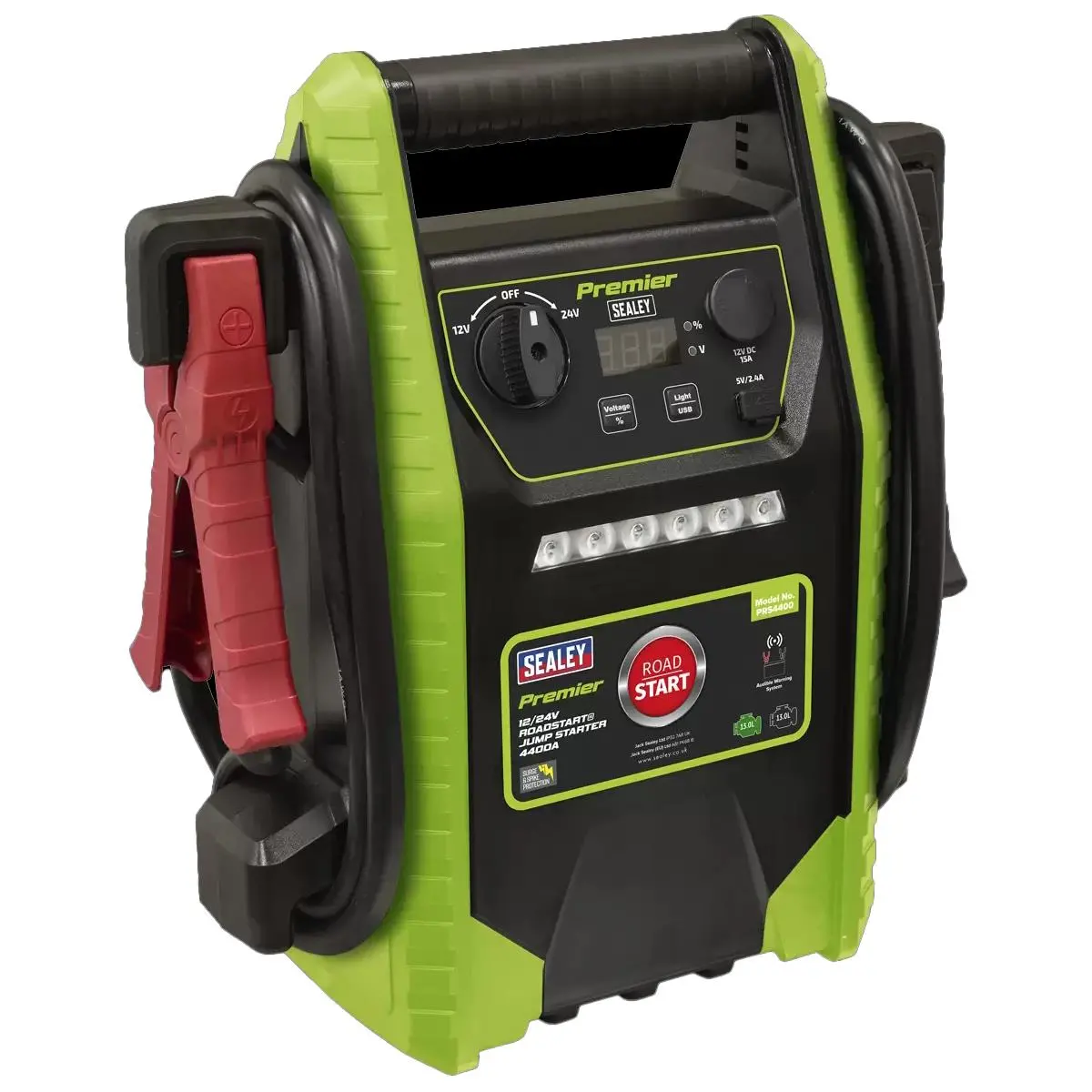 Sealey Prs4400 Premier 12/24V Road Start Jump Starter 4400A Peak Amps 1