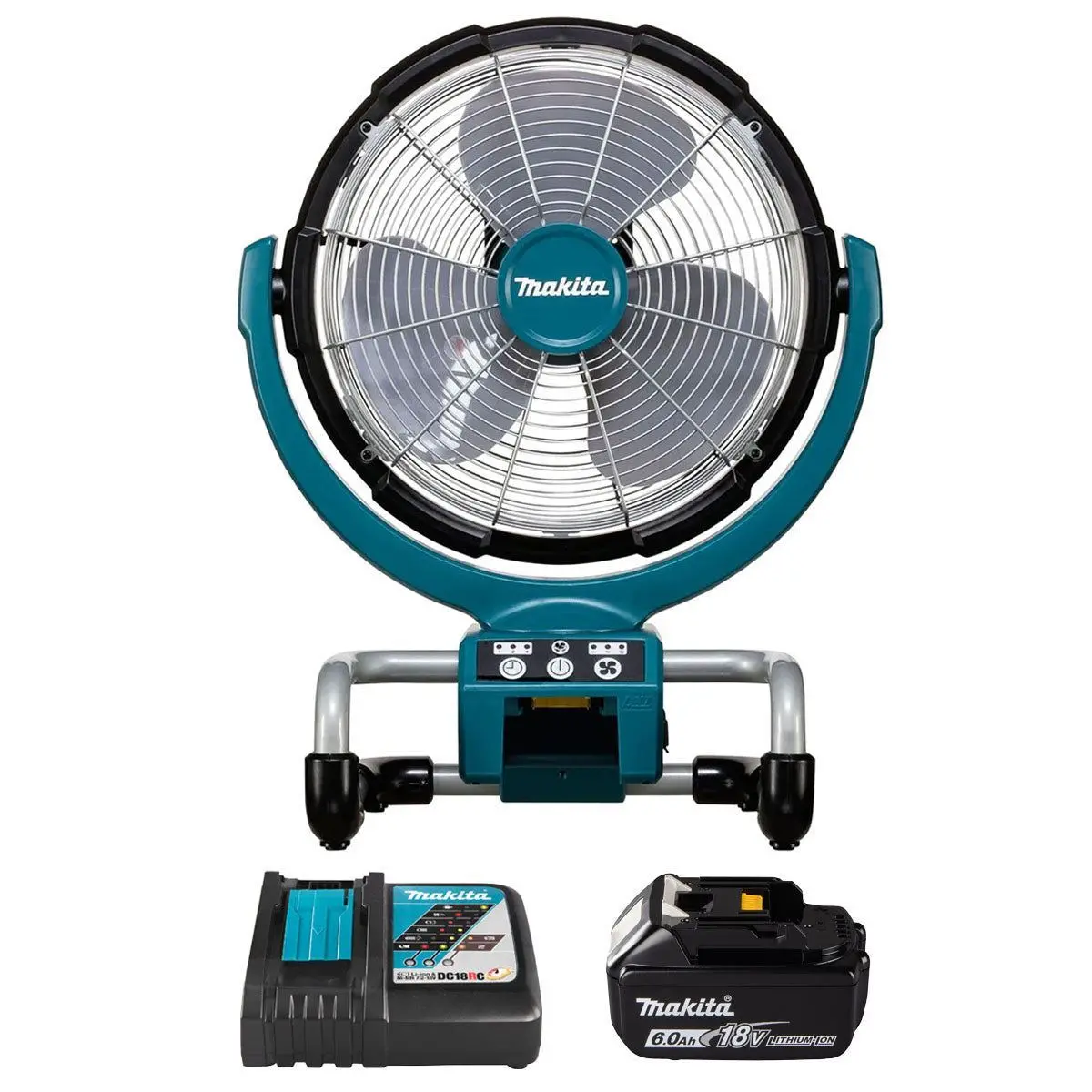 Makita Dcf300z 18V Lxt Cordless Fan With 1 X 6.0Ah Battery & Charger 1