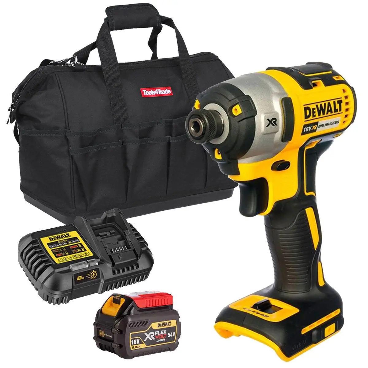 Dewalt Dcf887b1 18V Brushless Impact Driver With 1 X 6.0Ah Battery & Charger In Bag 1