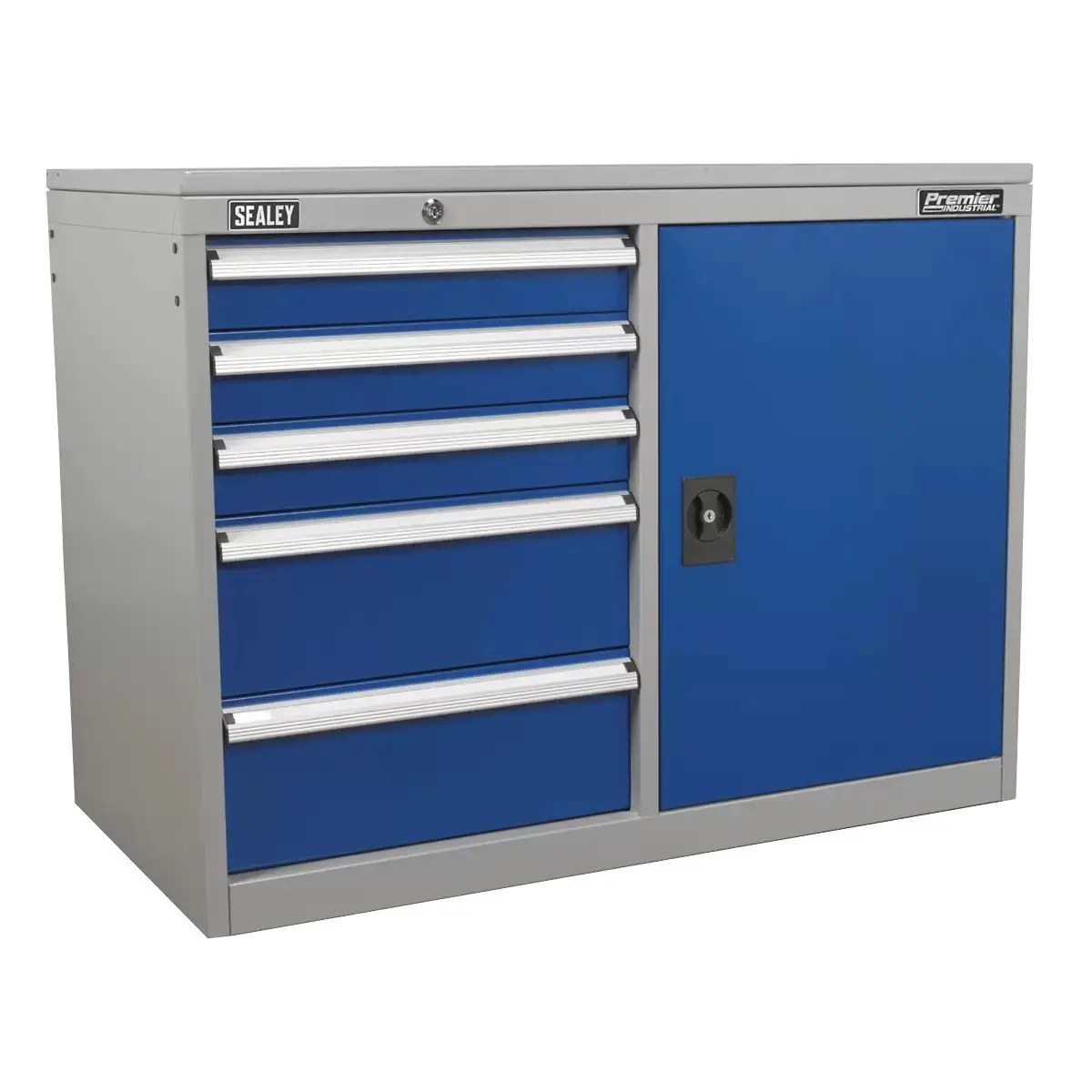 Sealey Api1103b 5 Drawer & 1 Shelf Industrial Cabinet/Workstation 1