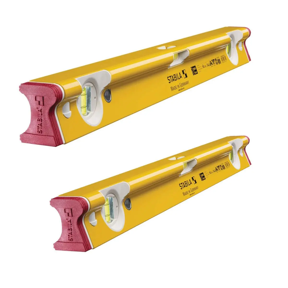 Stabila R-Type Spirit Level 1220Mm & 1830Mm Pack Of 2 1