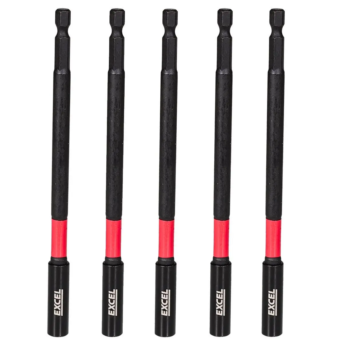 Excel 150Mm Magnetic Impact Bit Holder With Blister Card Pack Of 5 1