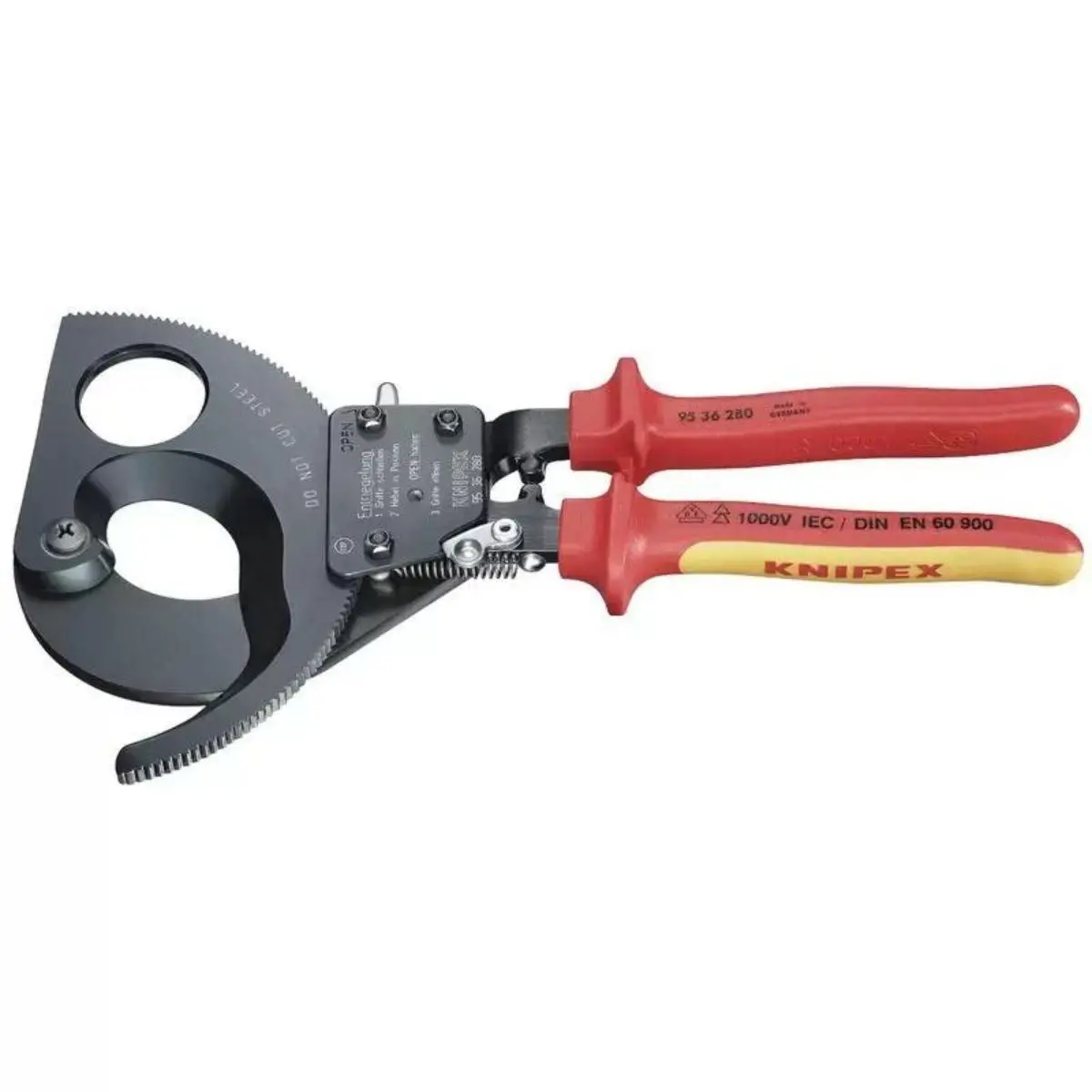 Knipex 95 36 250 Vde Heavy Duty Cable Cutter 250Mm 57677 1