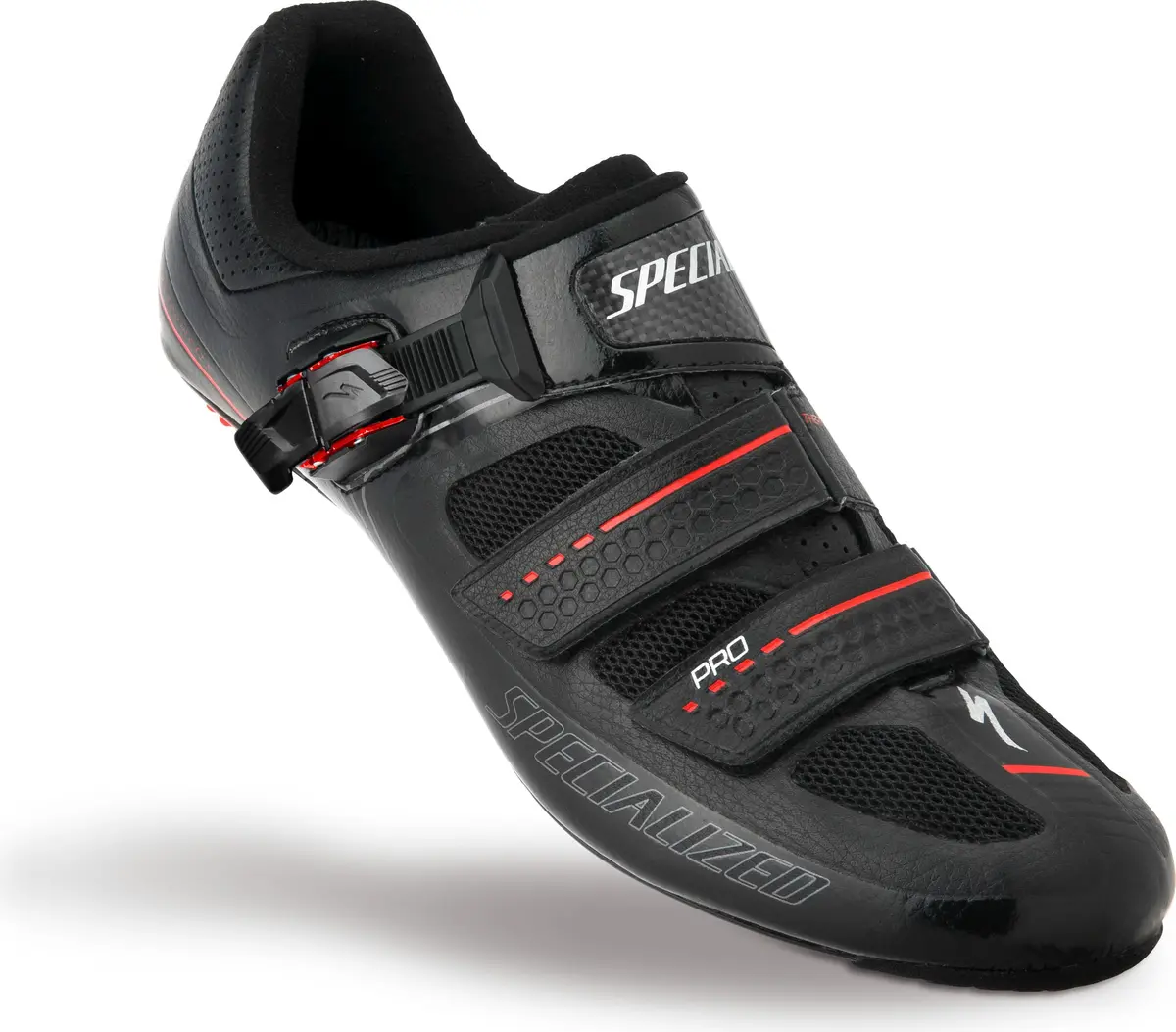 Specialized Pro Mens Road Shoe Black/ Red, Size 42 1