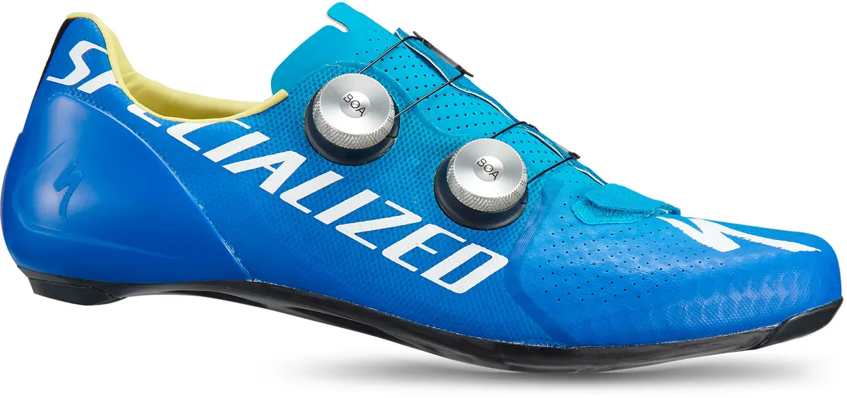 Specialized S-Works 7 Road Shoe, Down Under (Blue/Yellow) Size 42 1