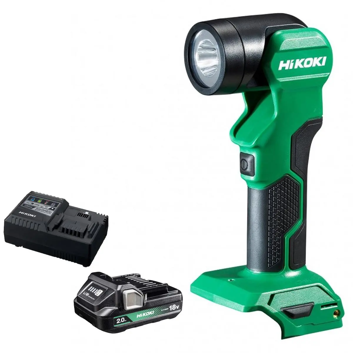 Hikoki Ub18dew4z 18V Cordless Led Swivel Torch With 1 X 2.0Ah Battery & Charger 1
