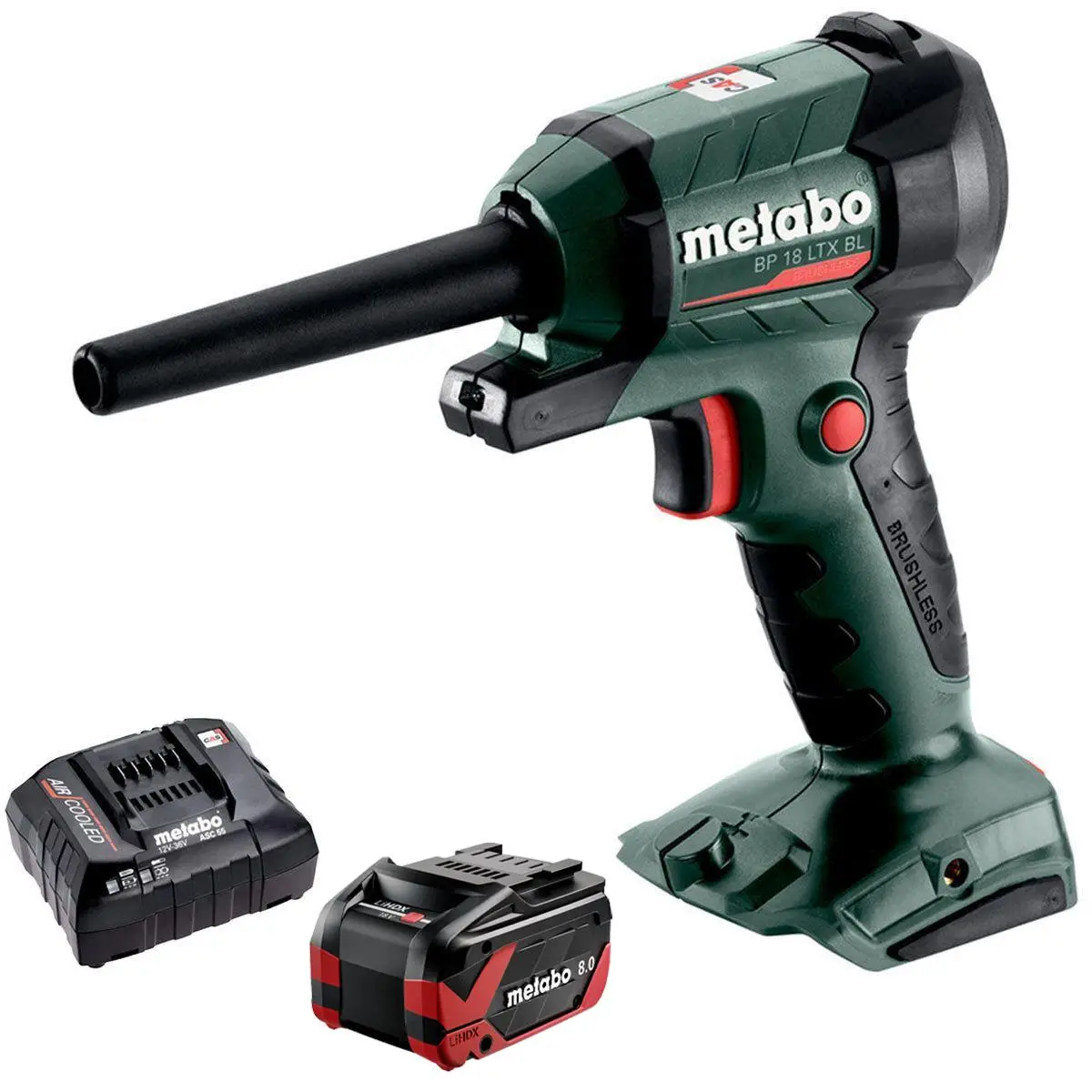 Metabo Bp 18 Ltx Bl 18V Brushless Blower With 1 X 8.0Ah Battery & Charger 1