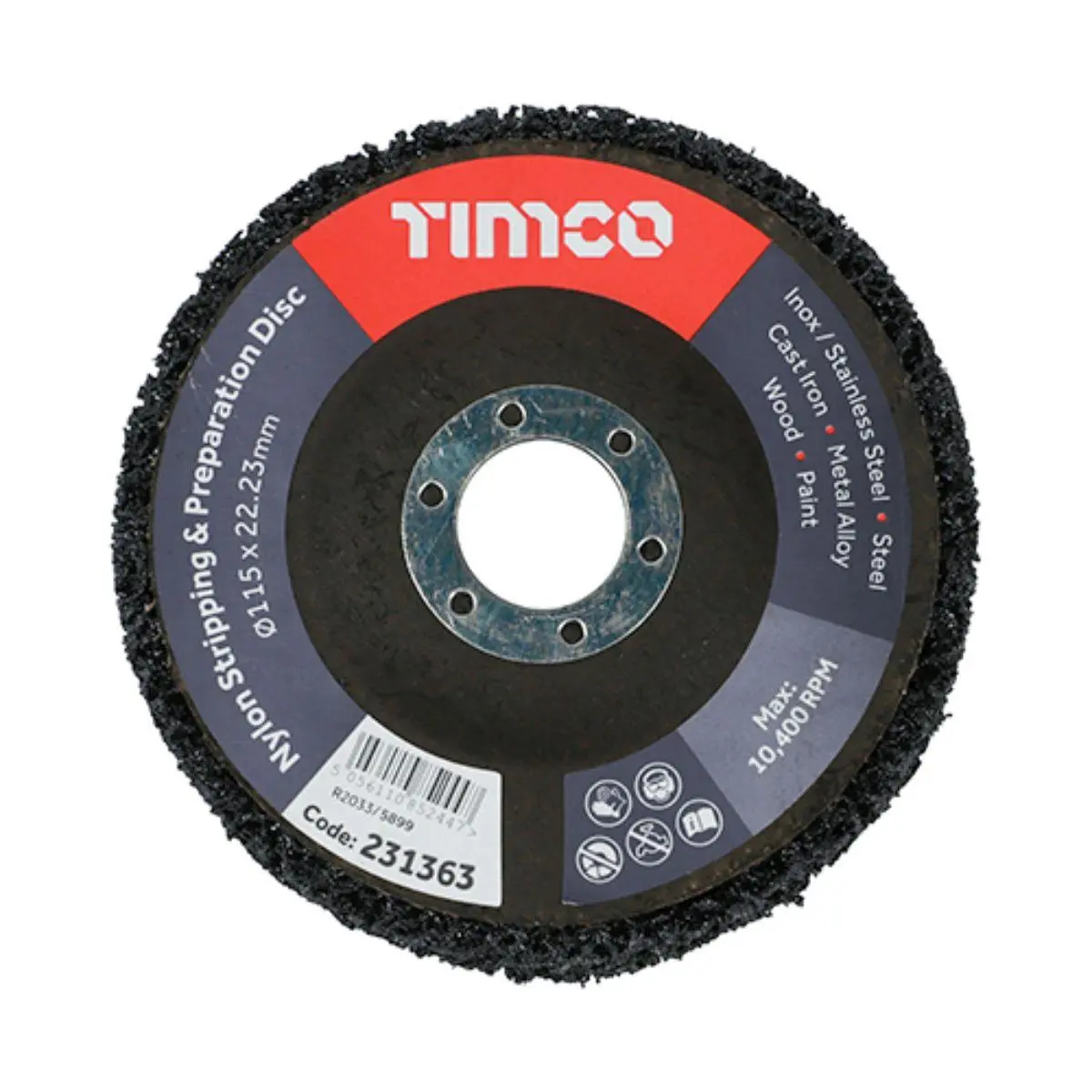 Timco 115Mm Nylon Stripping & Preparation Disc - 231363 1