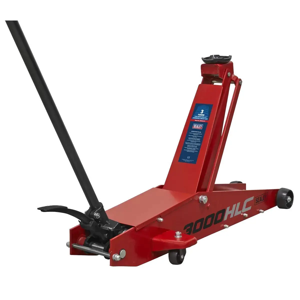 Sealey 3000Hlc 3Tonne Long Reach High Lift Commercial Trolley Jack 1