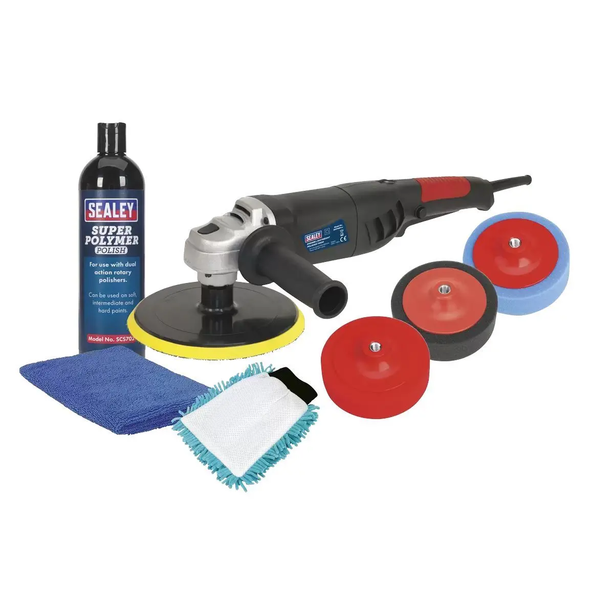 Sealey Cpk03 Pro Electric Ø180mm Polisher Kit 1100W/230V 1