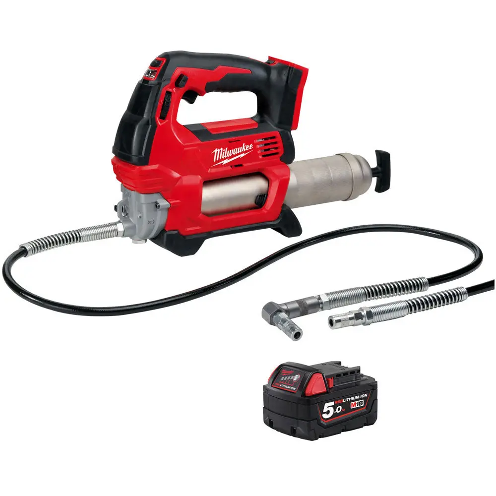 Milwaukee M18gg-0 18V M18 Cordless Grease Gun With 1 X 5.0Ah Battery 1