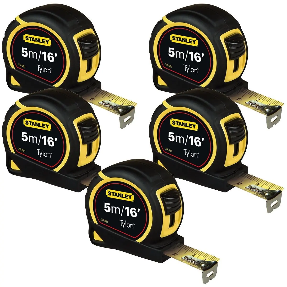 Stanley Sta130696n Nylon Pocket Tape 5M/16Ft Loose 1-30-696 Pack Of 5 1