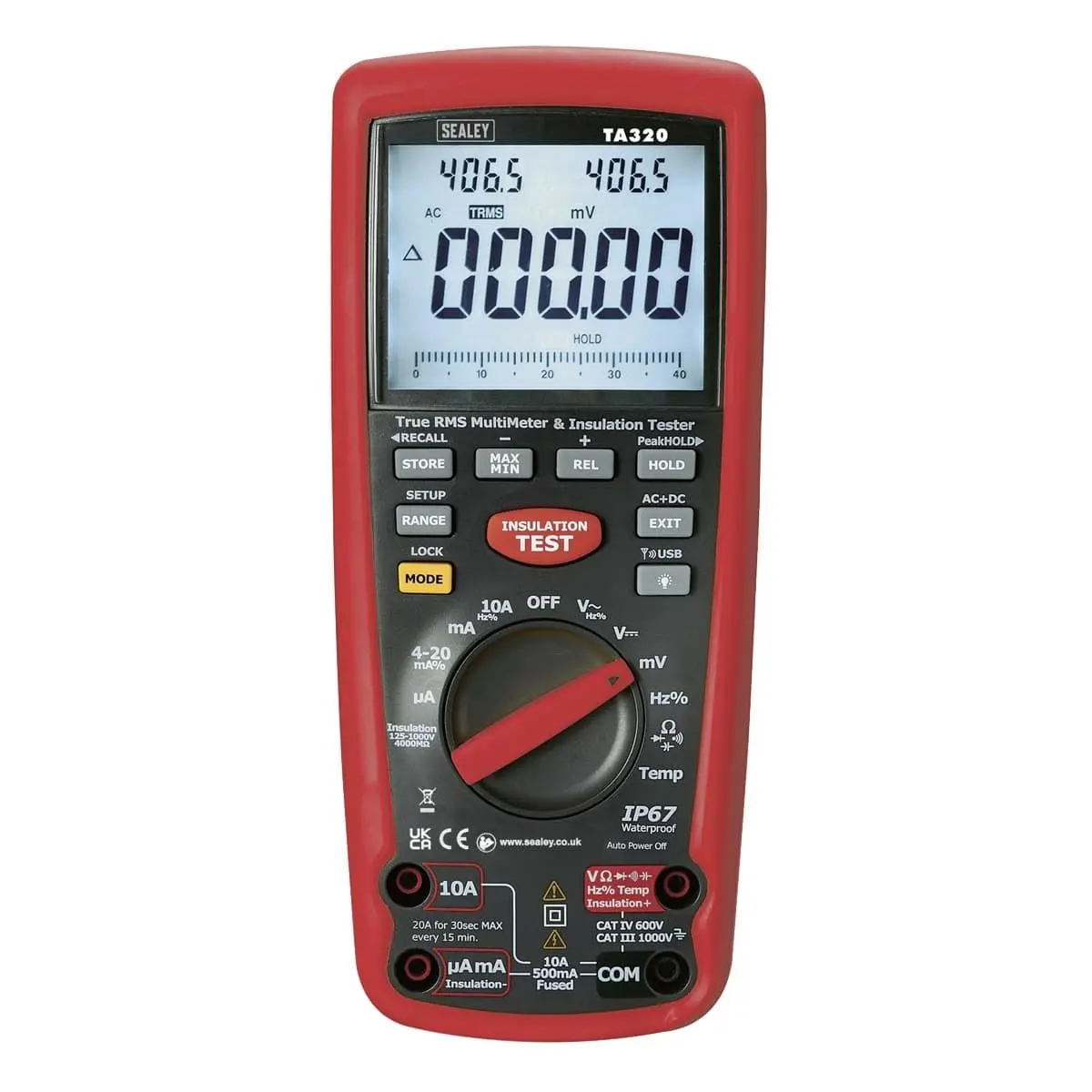 Sealey Ta320 Digital Automotive Analyser And Insulation Tester 1