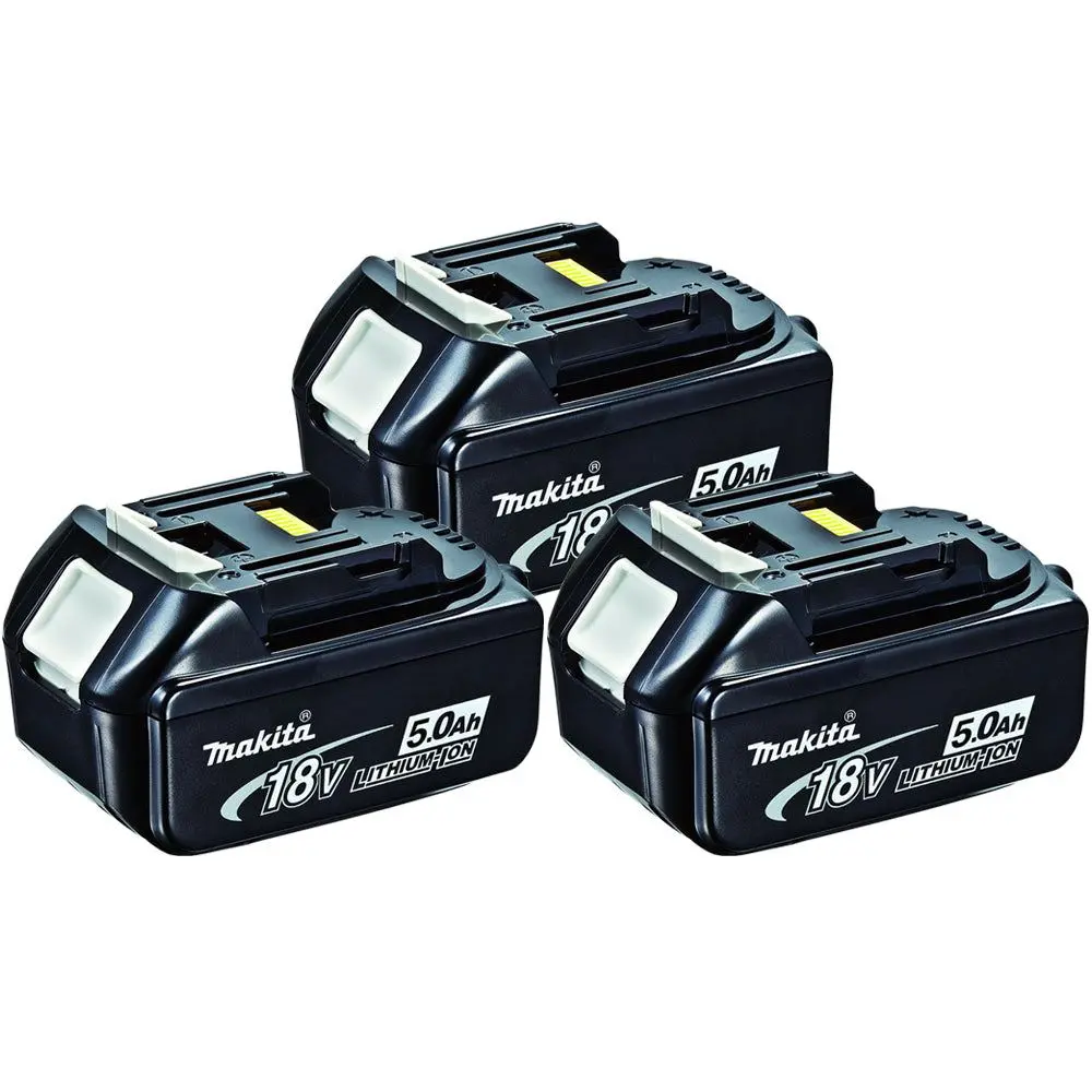 Makita Bl1850bx3 18V Lxt Li-Ion 5.0Ah Genuine Battery 196673-6 Pack Of 3 1