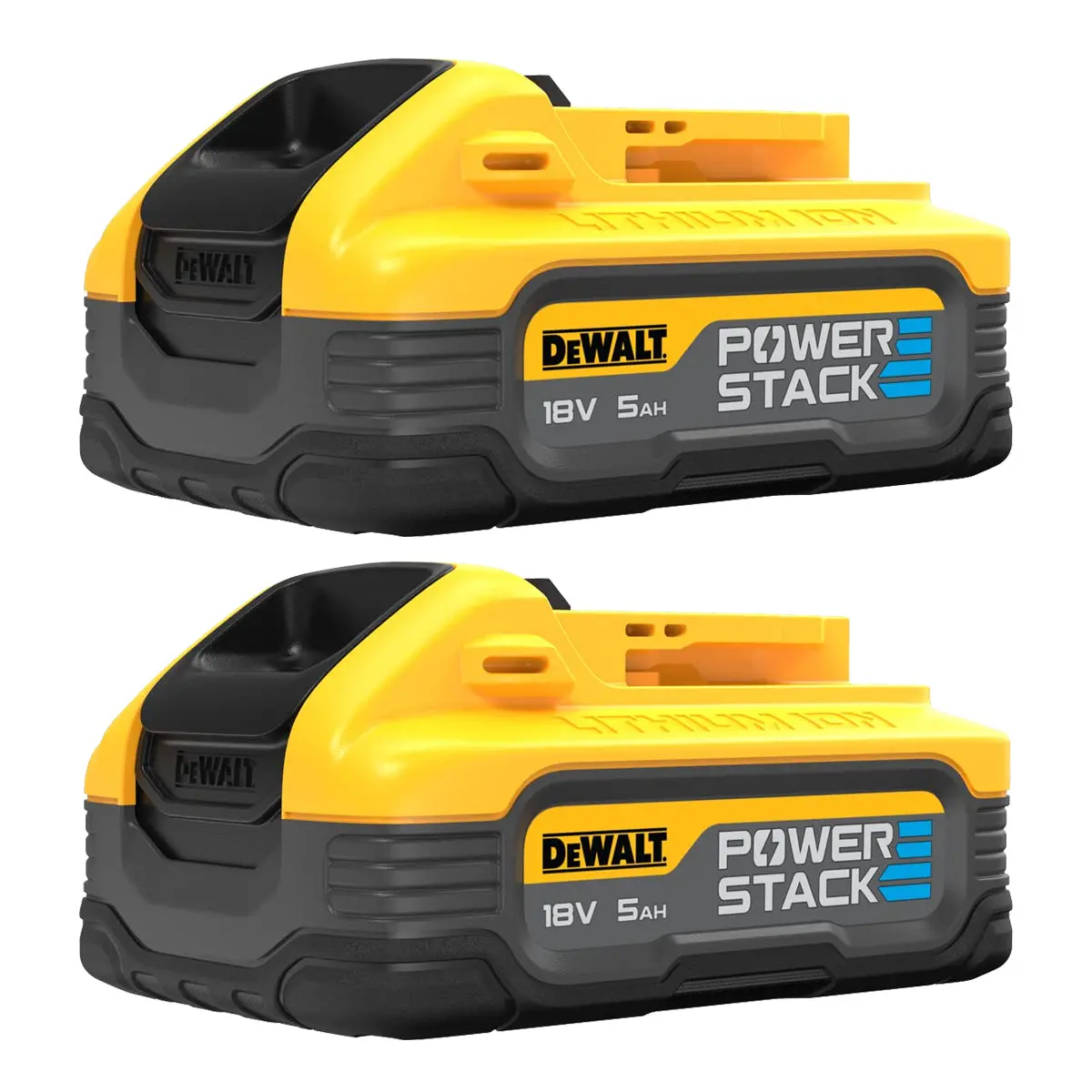 Dewalt Dcbp518h2 Powerstack 18V Slide Batteries Twin Pack 5.0Ah Li-Ion 1