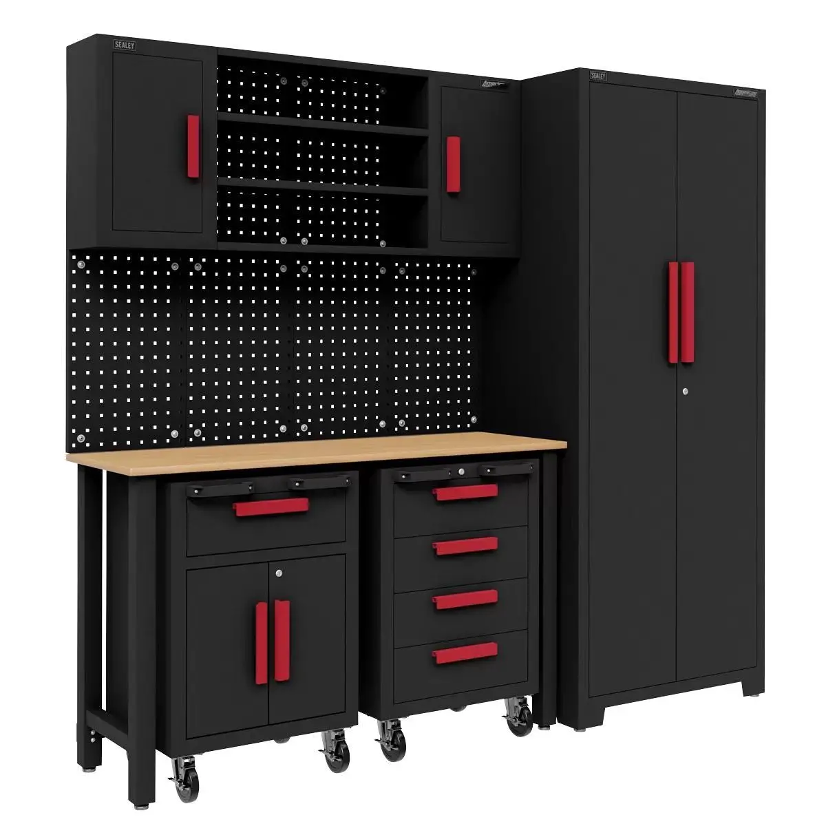 Sealey Apms12op Complete Garage Storage System With Mobile Trolley X 2 1