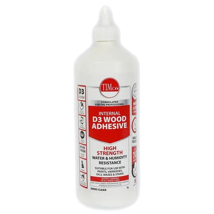 Timco 247258 High Strength D3 Wood Adhesive 1L 1