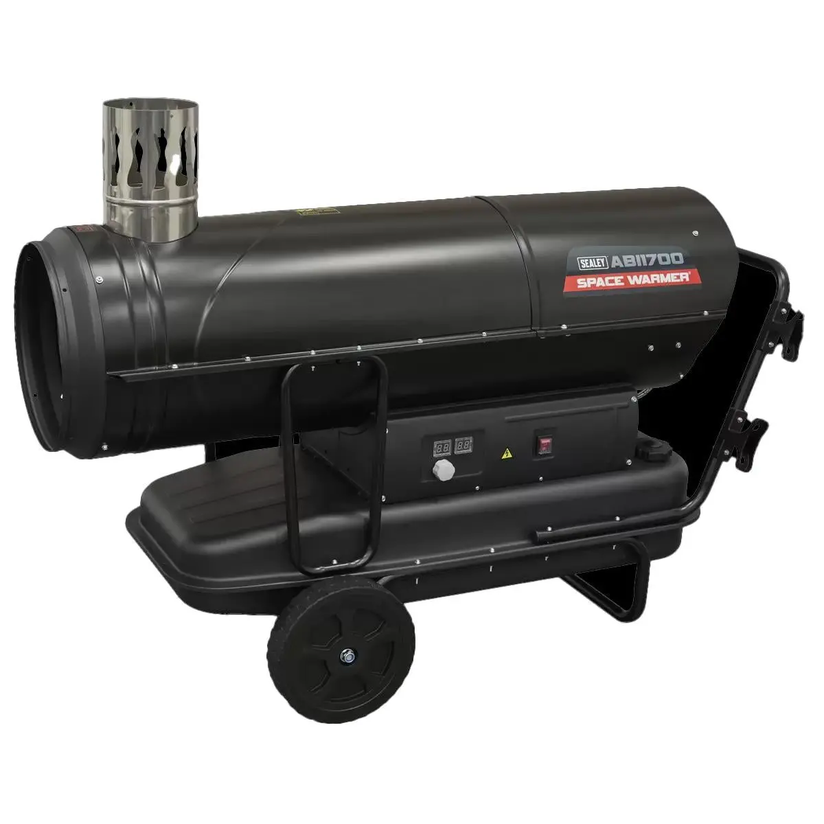 Sealey Abi1700 Space Warmer Indirect Kerosene/Diesel Heater With Wheels 230V/900W 1
