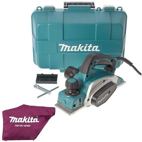 Makita Kp0800/2 3"/82Mm Heavy Duty Planer 620W 240V In Carry Case With Dust Bag 1