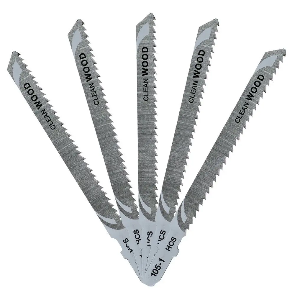 Dewalt 100Mm Hcs T-Shank Wood Cutting Jigsaw Blades Dt2165-Qz Pack Of 5 1