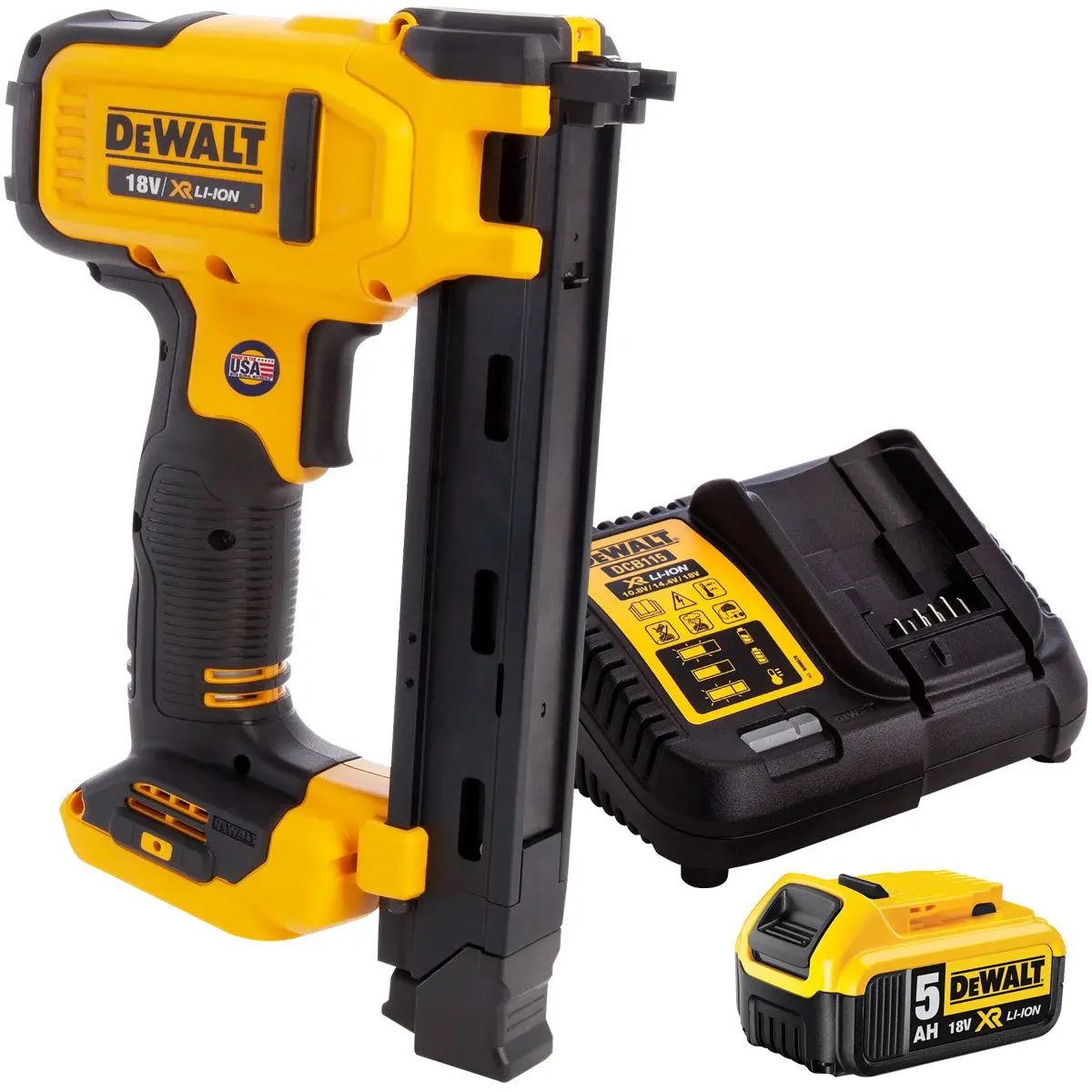 Dewalt Dcn701n 18V Stapler Gun With 1 X 5.0Ah Battery & Charger 1