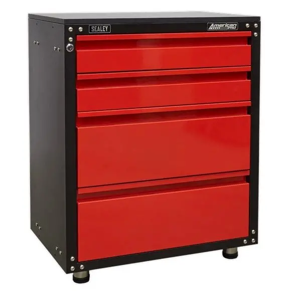 Sealey Apms84 Modular 4 Drawer Cabinet Worktop 665Mm 1