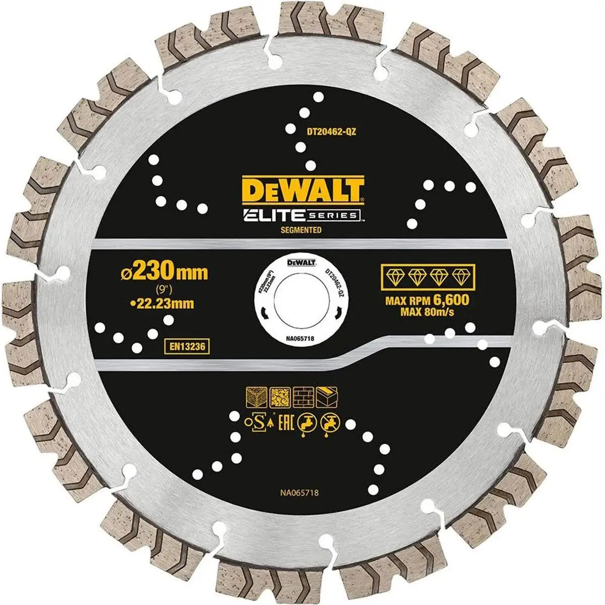 Dewalt 230Mm Elite Series All Purpose Diamond Wheel Blade Dt20462-Qz 1