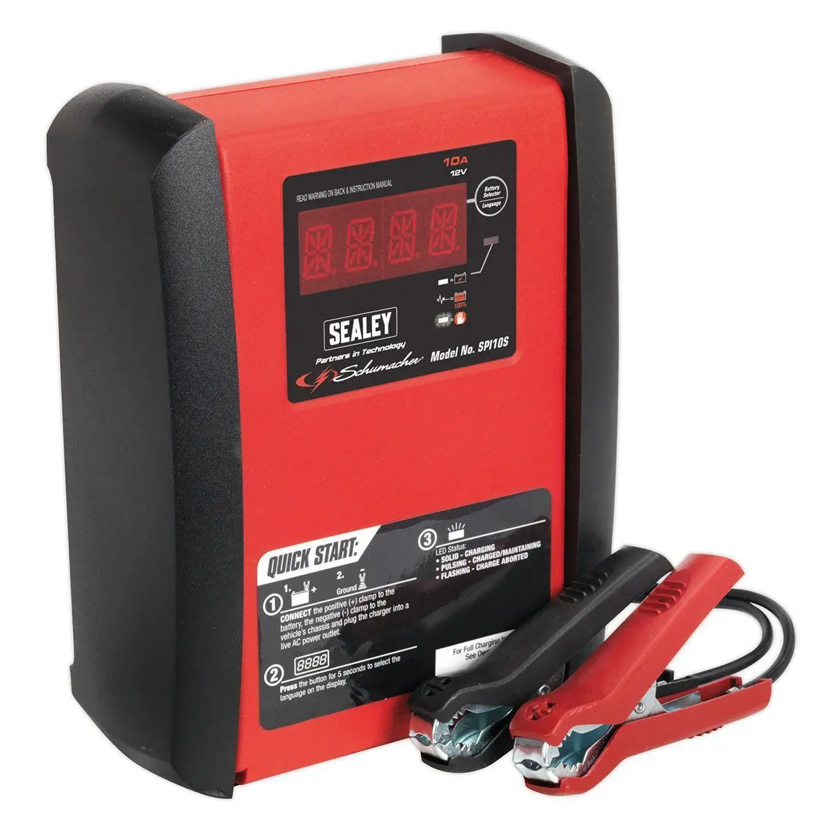 Sealey Spi10s 12V Intelligent Speed Charge Battery Charger 1