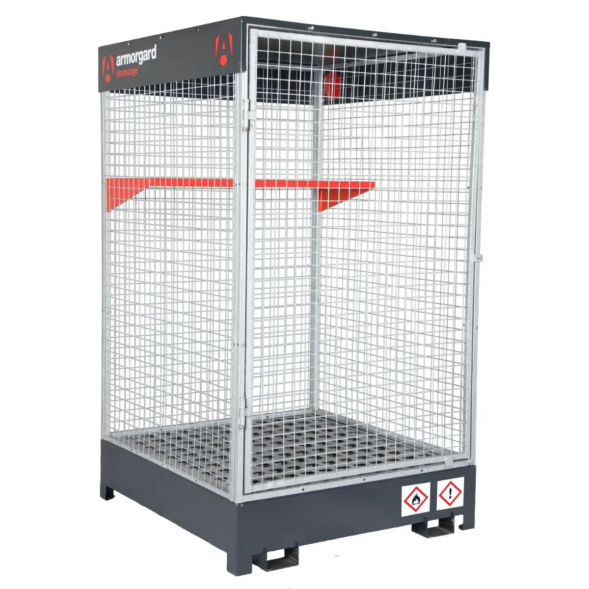 Armorgard Drc4 Drum Cage Coshh Compliant Hazardous 1280Mm X 1220Mm X 2100Mm Substances Storage 1