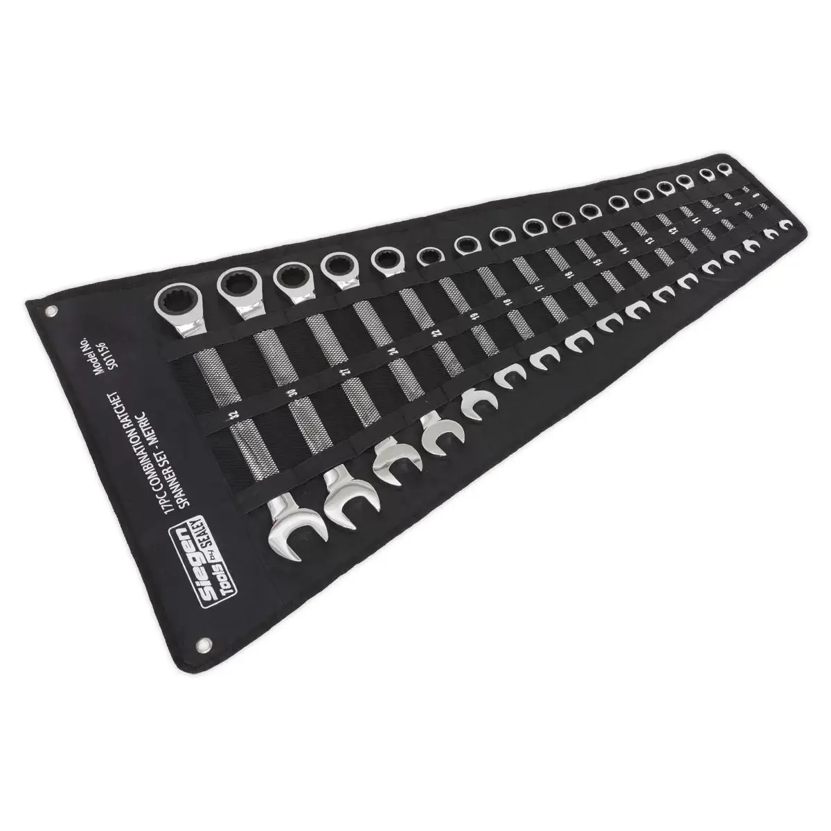 Sealey S01156 Combination Ratchet Spanner Set 17Pc 1