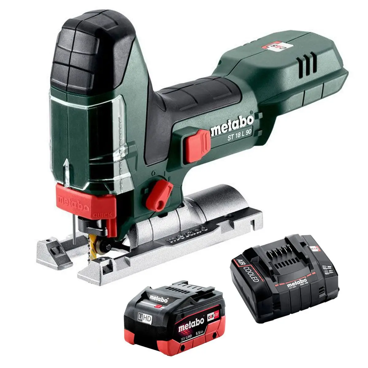 Metabo St 18 L 90 18V Body Grip Jigsaw With 1 X 5.5Ah Battery & Charger 1