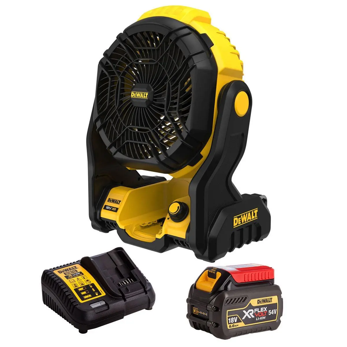 Dewalt Dce512n 18V Xr Cordless Jobsite Fan With 1 X 6.0Ah Battery & Charger 1