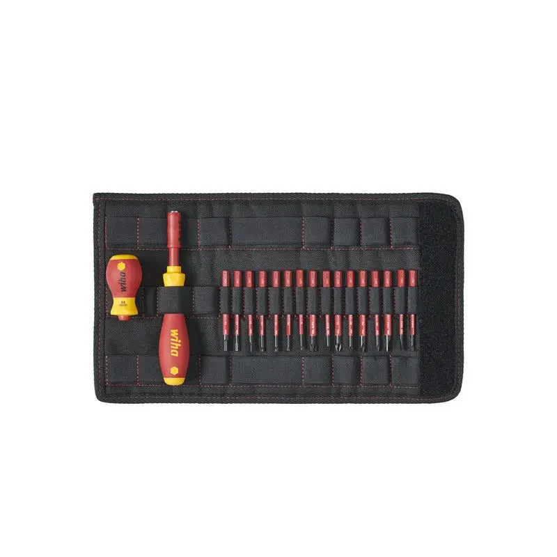Wiha Softfinish Electric Slimvario Screwdriver Set Of 19 Piece Wha-41231 1