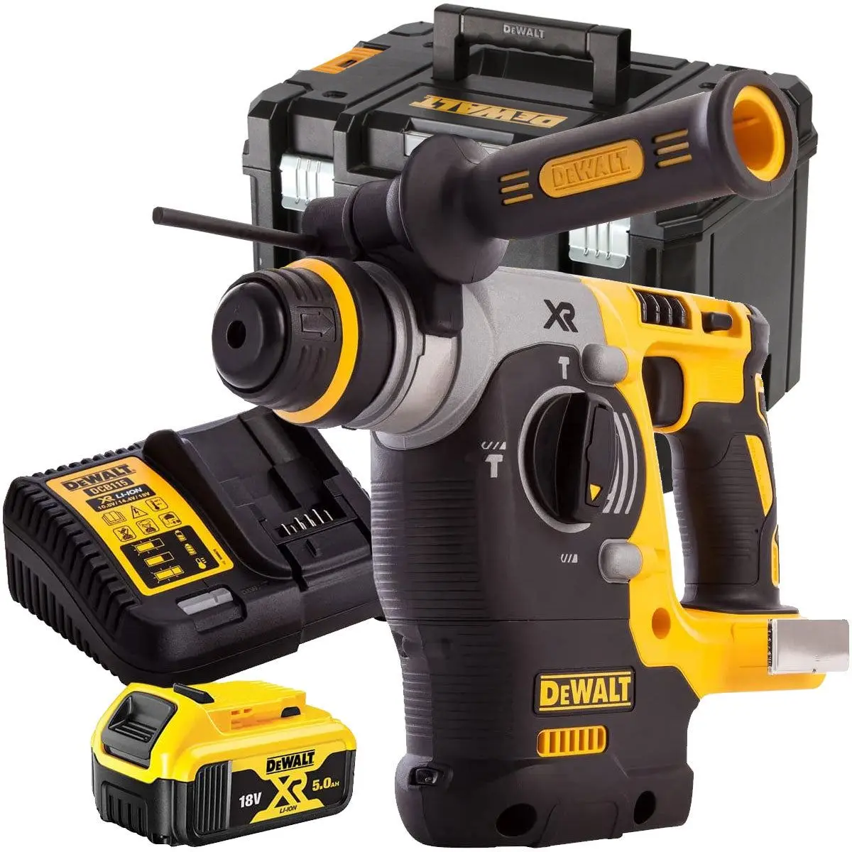 Dewalt Dch273n 18V Brushless Sds+ Rotary Hammer Drill With 1 X 5.0Ah Battery & Charger In Case 1