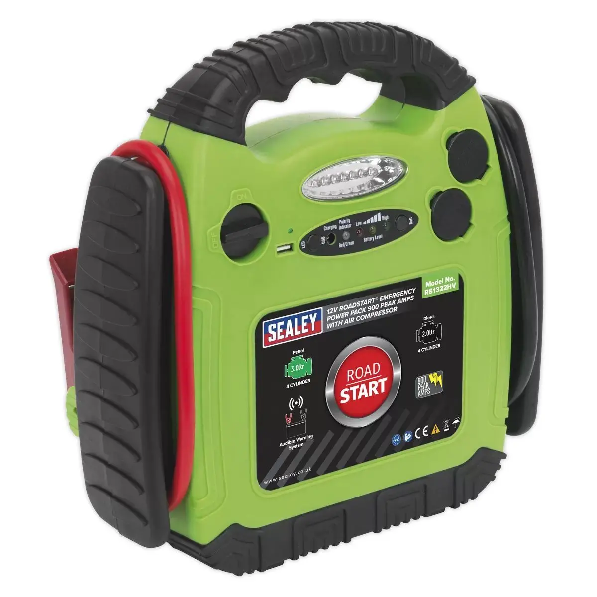 Sealey Rs1322hv 12V Emergency Jump Starter With Air Compressor 1