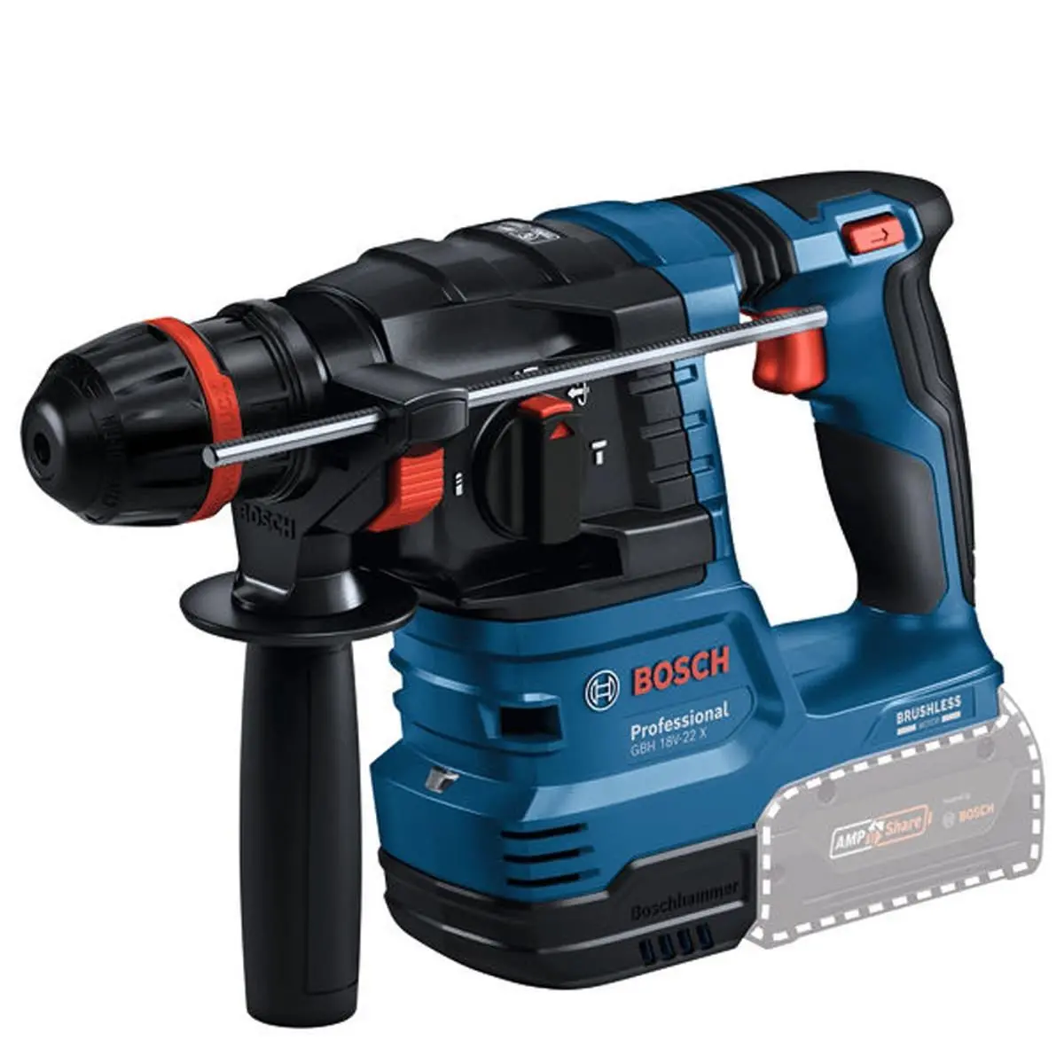 Bosch Gbh 18V-22 X 18V Brushless Sds+ Rotary Hammer With Onechuck Body Only 0611924100 1