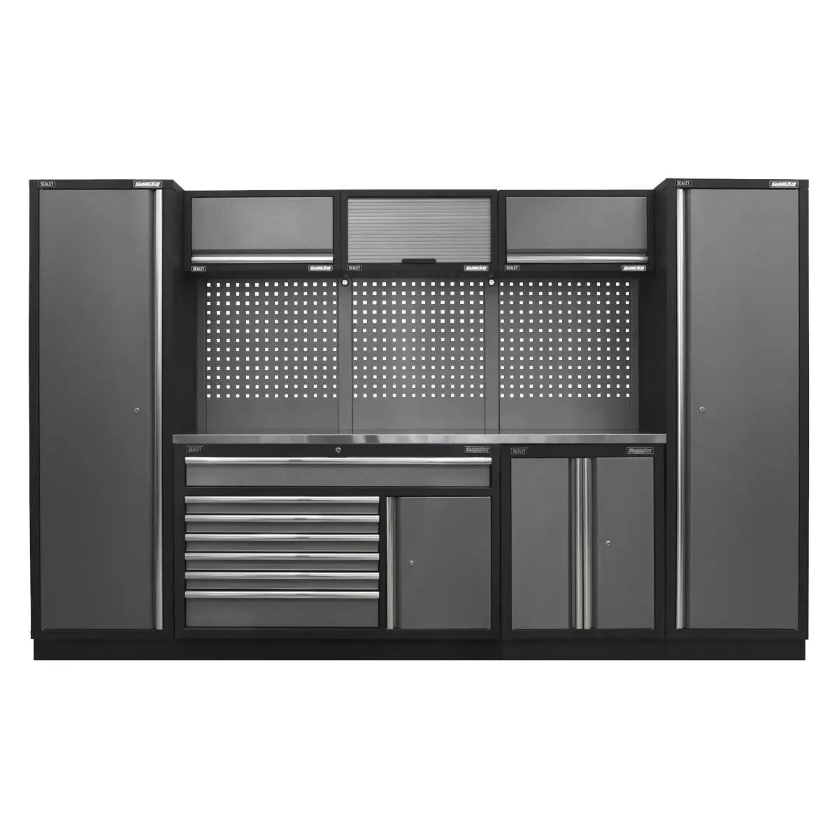 Sealey Apmsstack13ss Superline Pro 3.24M Storage System Stainless Steel Worktop 1