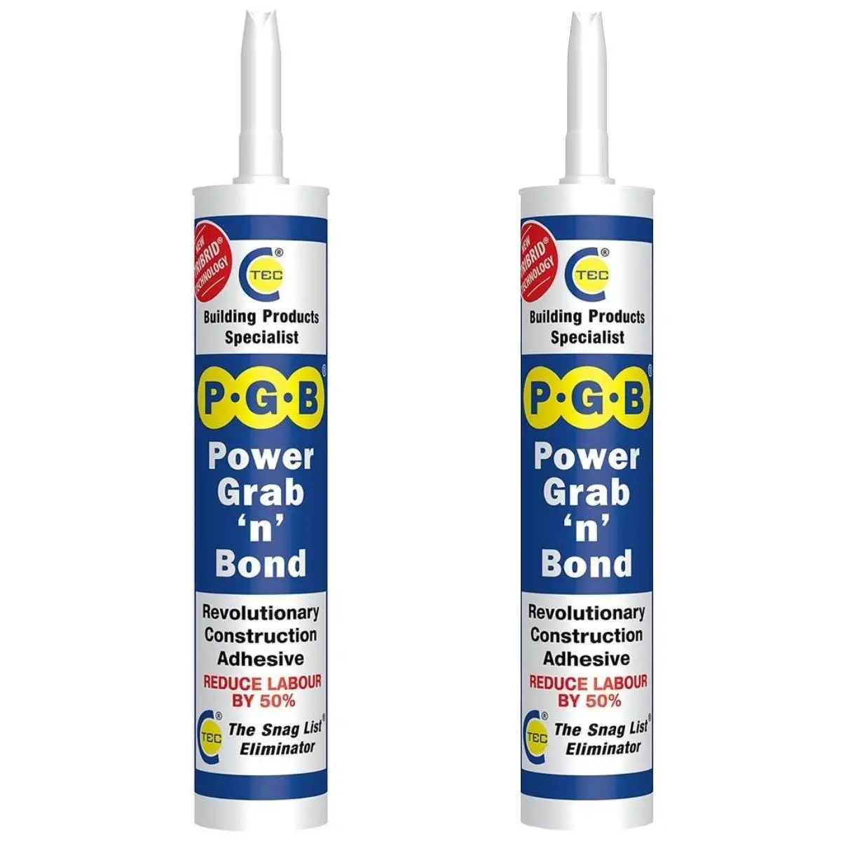 C-Tec Pgb 290Ml Power Grab ‘N’ Bond High Strength Grab Adhesive Pack Of 2 1