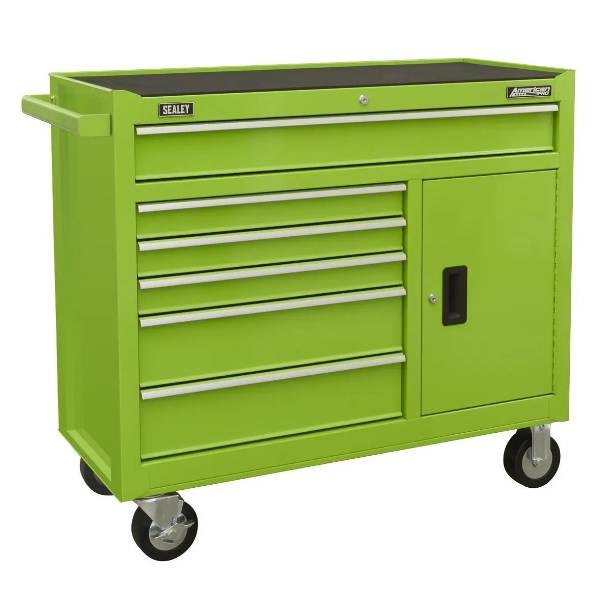 Sealey Ap4106hv 6 Drawer Roll Cab With Ball Bearing Slides Green 1